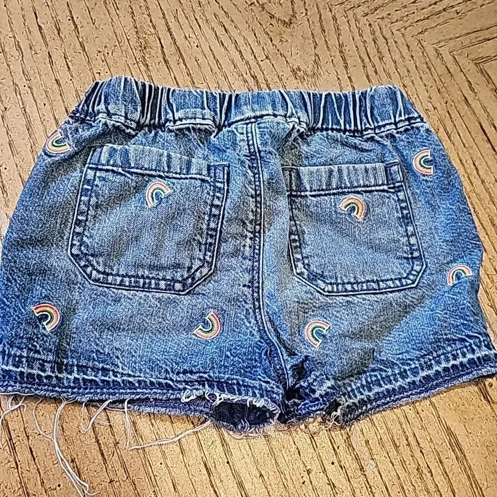 Denim rainbow shorts size 4 Gap Denim